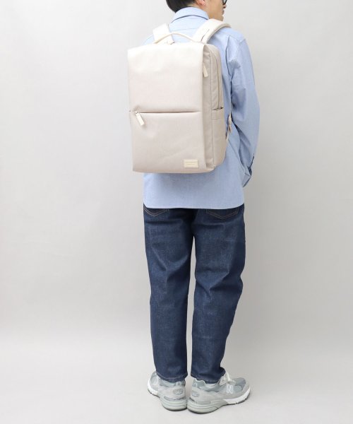 YAKPAK ヤックパック 撥水加工 ヘザーカラー スクエア ビジネスリュック スマートリュック バックパック 大容量 23L 通勤 通学 ビジネス 仕事 ■Point YAKPAK ヤックパック 撥水加工 通勤 1層目 0cm 2層目 0cm/マチ