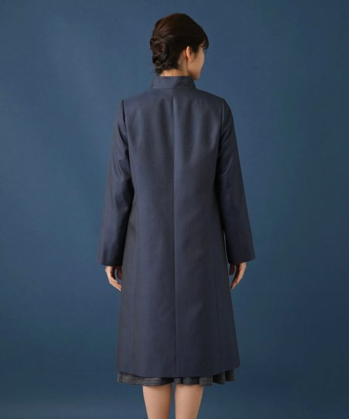 スタンドカラーコート 