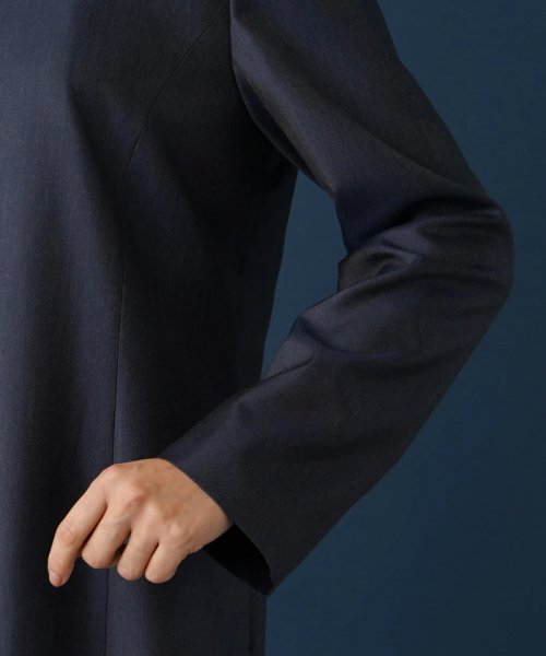 スタンドカラーコート 