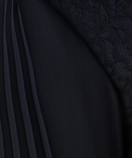 【セレモニー】レース切替サックワンピース【プラス企画】 