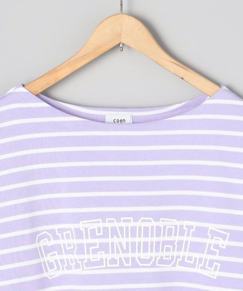 coen(coen)/カレッジプリントバスクシャツ/img02