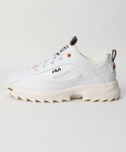 FILA（Shoes）(フィラ（シューズ）)/Distorter Premium/ ディストータープレミアム  カジュアル厚底スニーカー  / ホワイトオレンジ/img01