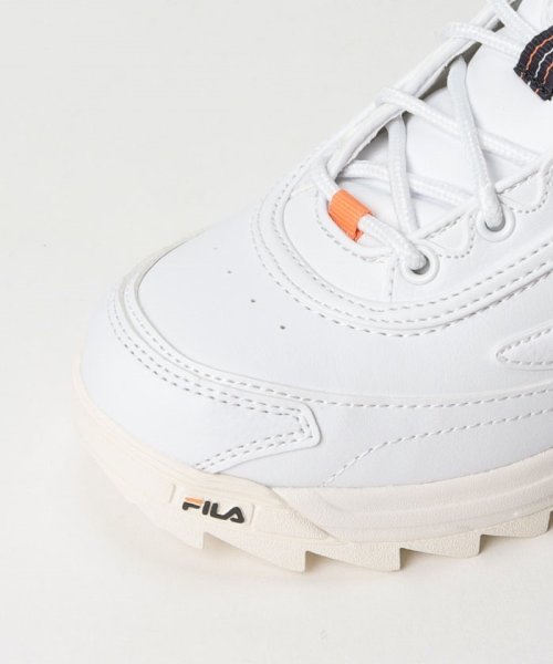 FILA（Shoes）(フィラ（シューズ）)/Distorter Premium/ ディストータープレミアム  カジュアル厚底スニーカー  / ホワイトオレンジ/img05