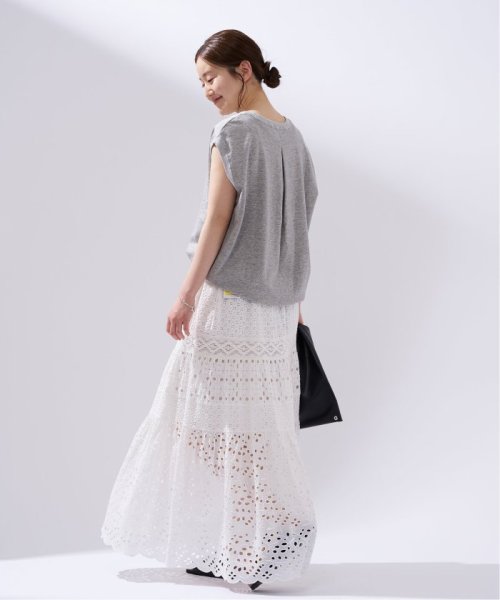 《WEB限定/追加3》コットンレースティアードスカート 品番：23060900080020 こちらの商品は