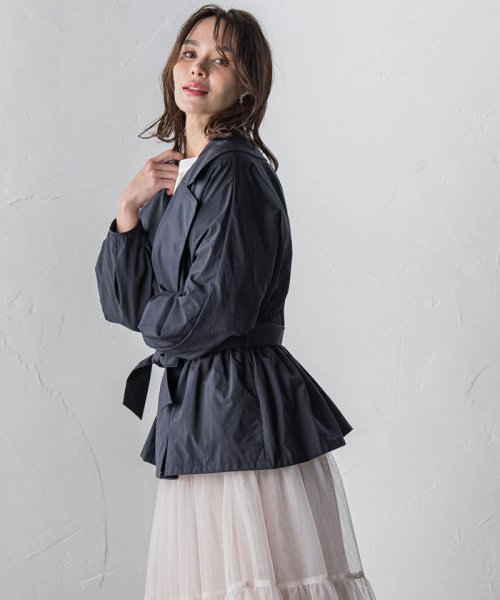 ファリーロ撥水ショートトレンチ≪手洗い可能≫ 