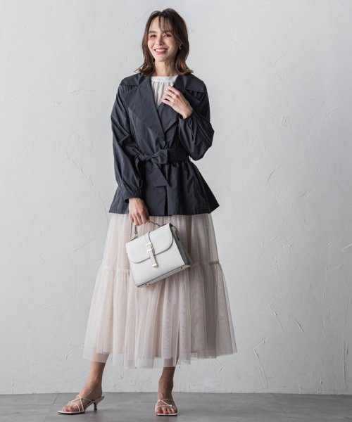 ファリーロ撥水ショートトレンチ≪手洗い可能≫ 