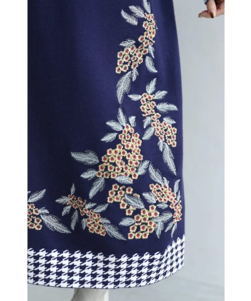 CAWAII(カワイイ)/贅沢に施した花刺繍のニットミディアムワンピース/img12