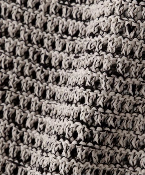 YOKE/ヨーク/MESH KNITTED CREWNECK SWEATER KNITTED CREWNECK