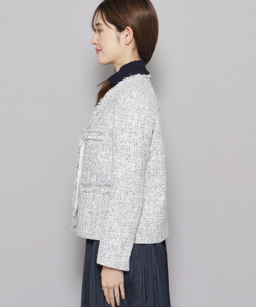 【ツィードジャケット／オンオフ可】着回ししやすい！オンオフで活躍するツィードジャケット 