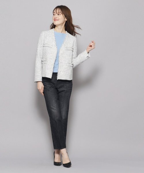 【ツィードジャケット／オンオフ可】着回ししやすい！オンオフで活躍するツィードジャケット 