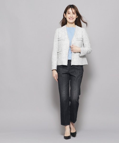 【ツィードジャケット／オンオフ可】着回ししやすい！オンオフで活躍するツィードジャケット 