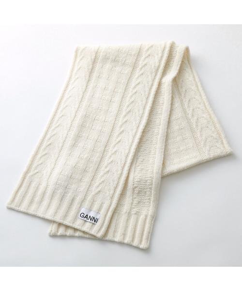 GANNI マフラー Cable Scarf ケーブルスカーフ A5113 A5364 5888 Cable GANNI マフラー Scarf ケーブルスカーフ A5113 A5364