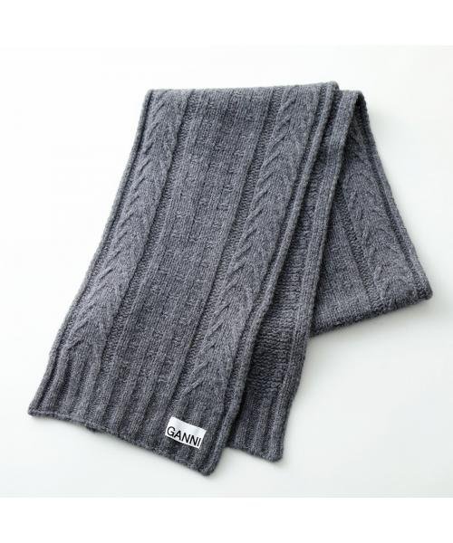 GANNI マフラー Cable Scarf ケーブルスカーフ A5113 A5364 5888 Cable GANNI マフラー Scarf ケーブルスカーフ A5113 A5364