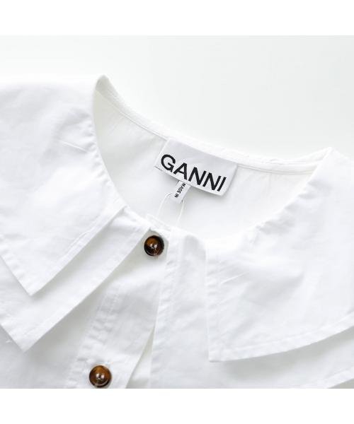 GANNI(ガニー)/GANNI シャツ Cotton Poplin Double－Collar F8262 F8510 6479/img11