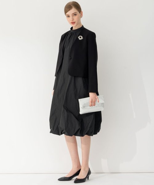 【APPLAUDIR】クリアジョーゼット 3WAYコンパクトジャケット APPLAUDIR 品番 クリアジョーゼット アプロディール ドレス OPAPSA0727