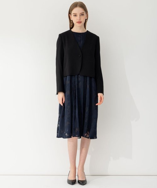 【APPLAUDIR】クリアジョーゼット 3WAYコンパクトジャケット APPLAUDIR 品番 クリアジョーゼット アプロディール ドレス OPAPSA0727