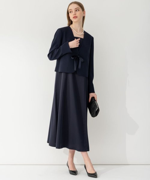 【APPLAUDIR】クリアジョーゼット 3WAYコンパクトジャケット APPLAUDIR 品番 クリアジョーゼット アプロディール ドレス OPAPSA0727