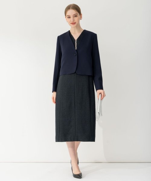 【APPLAUDIR】クリアジョーゼット 3WAYコンパクトジャケット APPLAUDIR 品番 クリアジョーゼット アプロディール ドレス OPAPSA0727