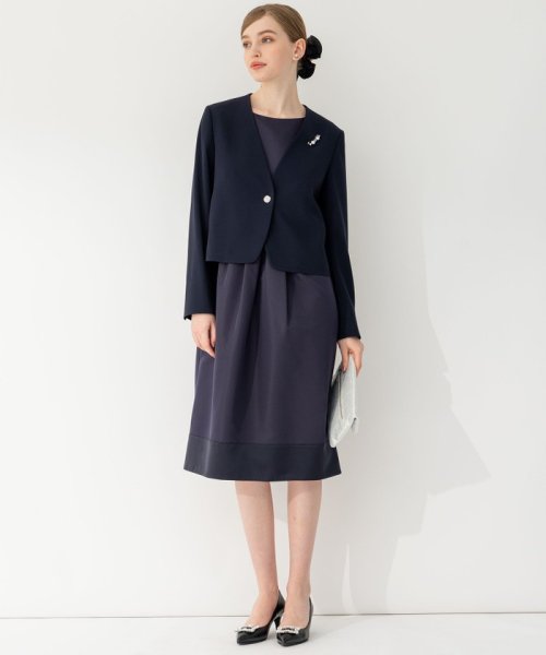 【APPLAUDIR】クリアジョーゼット 3WAYコンパクトジャケット APPLAUDIR 品番 クリアジョーゼット アプロディール ドレス OPAPSA0727