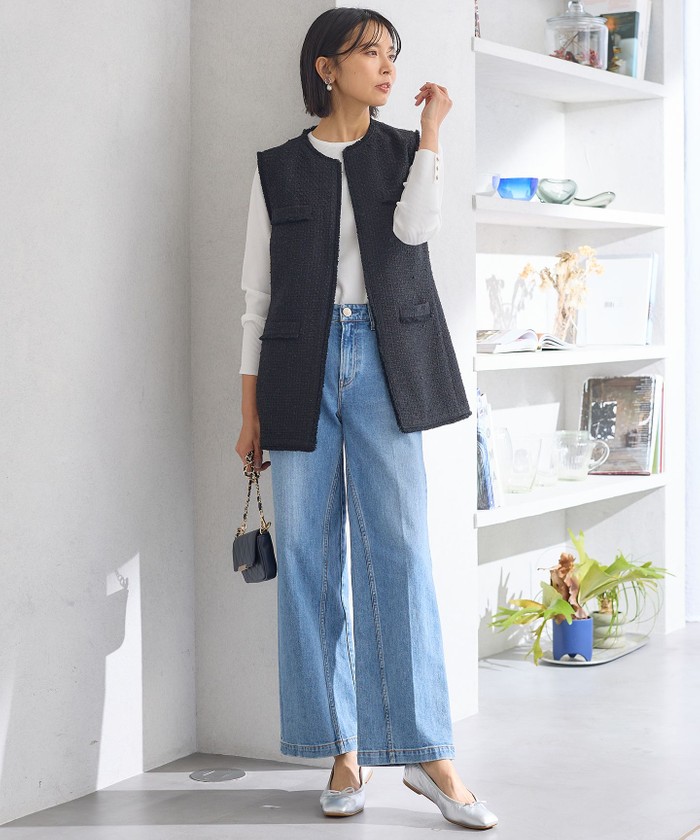 Heve ツイード ジレ 阪急うめだ限定カラー Heve ツイード ジレ 阪急うめだ限定カラー