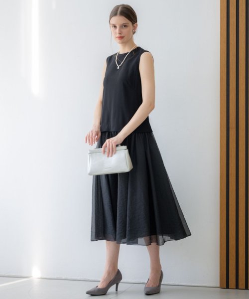 【APPLAUDIR】クリアジョーゼットコンビ ドレス ドレス U2365326218(18216円)