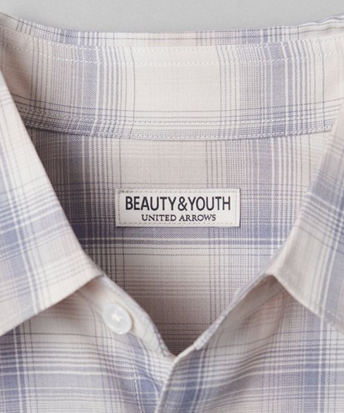 BEAUTY&YOUTH UNITED ARROWS(ビューティーアンドユース　ユナイテッドアローズ)/尾州 オンブレチェック レギュラーフォルム テーパード シャツ/img16