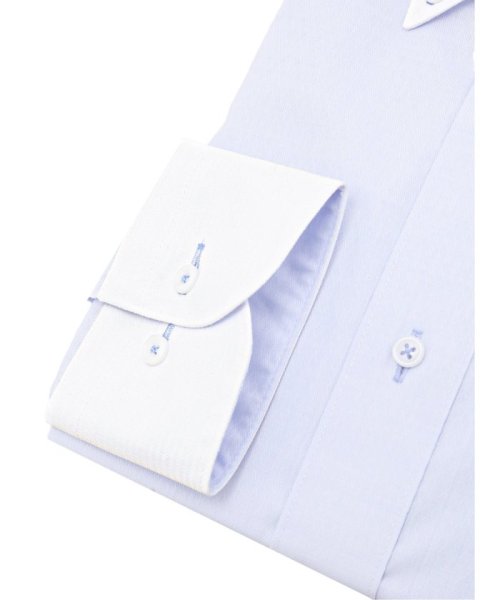 TAKA-Q(タカキュー)/形態安定 吸水速乾 スタンダードフィット ボタンダウン 長袖 シャツ メンズ ワイシャツ ビジネス ノーアイロン 形態安定 yシャツ 速乾/img02