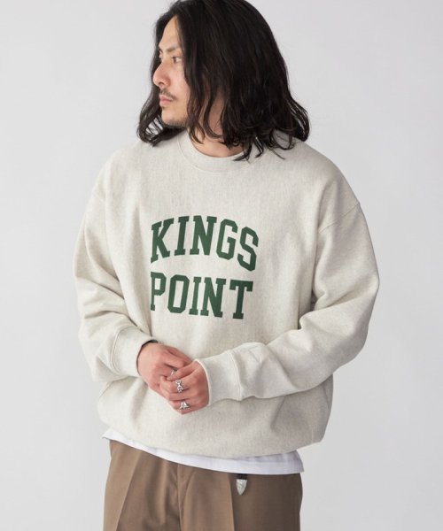 SHIPS MEN(シップス　メン)/KINGS POINT: ロゴ プリント スウェット プルオーバー/img01