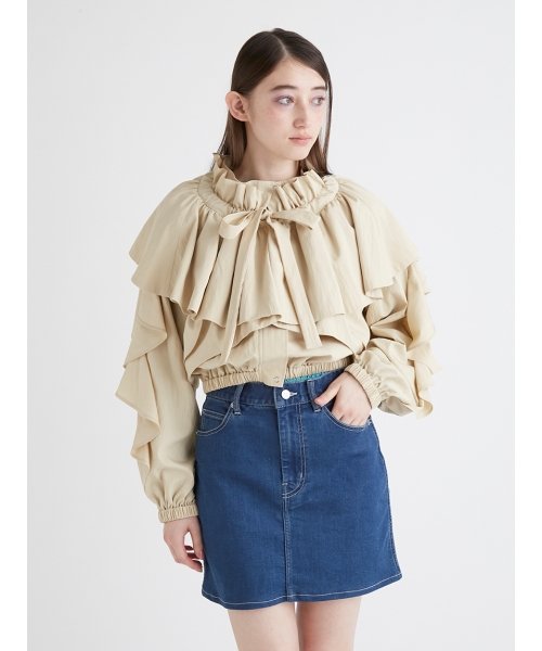 マルチウェイフリルブルゾン 予めご了承ください