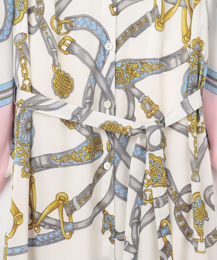 スカーフプリントシャツドレス(505896501)｜阪急百貨店公式通販サイト