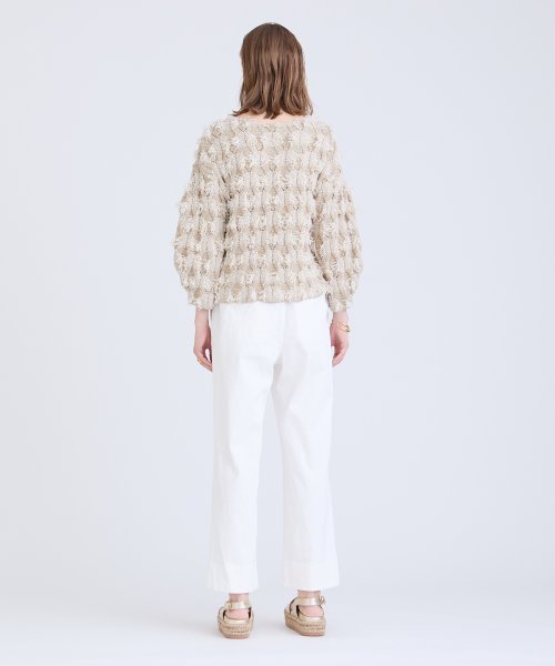 カットジャカードバルーンプルオーバー 