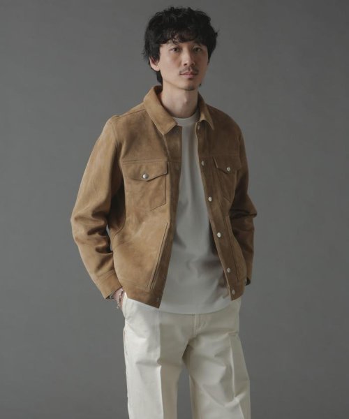 ゴートスウェードトラッカージャケット 