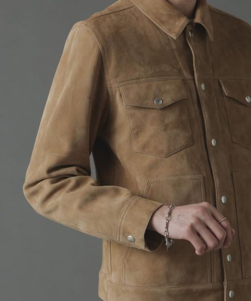 ゴートスウェードトラッカージャケット 