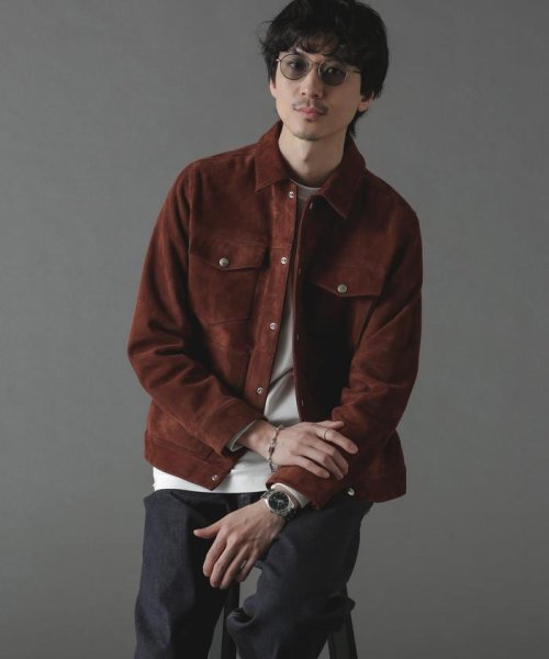 ゴートスウェードトラッカージャケット 