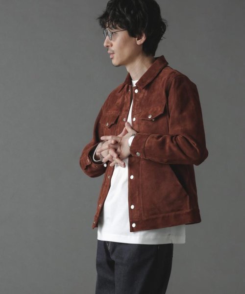 ゴートスウェードトラッカージャケット 