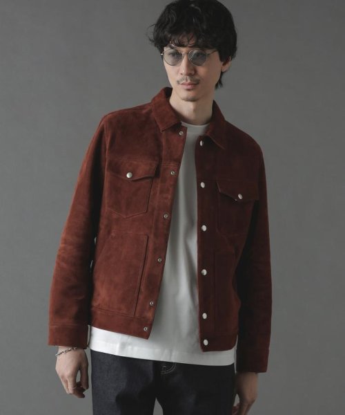 ゴートスウェードトラッカージャケット 