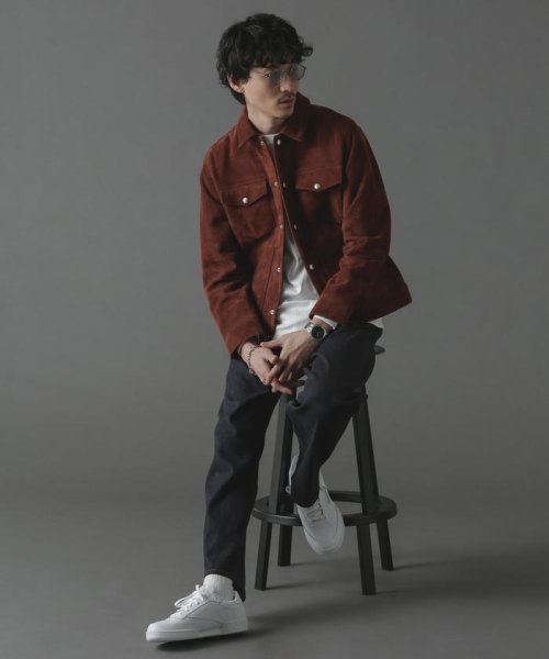 ゴートスウェードトラッカージャケット 