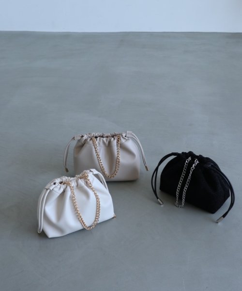 【雑誌掲載商品】チェーン巾着2WAYショルダー 人気・おすすめ｜使いやすい・旅行におすすめ 品質保証 全国発送 在庫限り