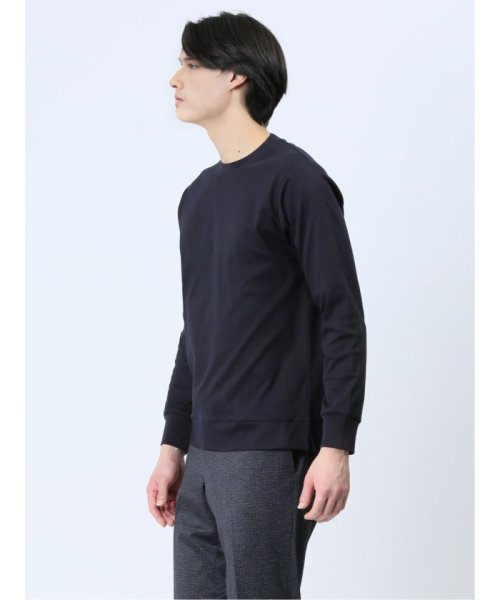 m.f.editorial(エムエフエディトリアル)/【DRESS T－SHIRT】綿ストレッチ クルーネック長袖Tシャツ メンズ Tシャツ カットソー カジュアル インナー ビジネス ギフト プレゼント/img14