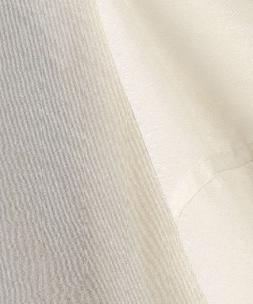 シアー フォルムスリーブ トップス × キャミソール ワンピース 