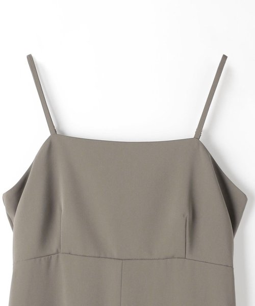 シアー フォルムスリーブ トップス × キャミソール ワンピース 