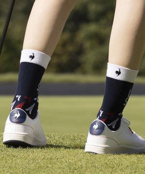 le coq sportif GOLF (ルコックスポルティフ（ゴルフ）)/ジャガードレギュラー丈ソックス/img03