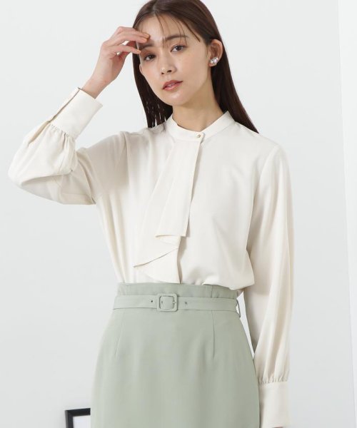 N Natural Beauty Basic(エヌナチュラルビューティベーシック)/ボウタイ風とろみブラウス 24SS/img11