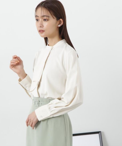 N Natural Beauty Basic(エヌナチュラルビューティベーシック)/ボウタイ風とろみブラウス 24SS/img16