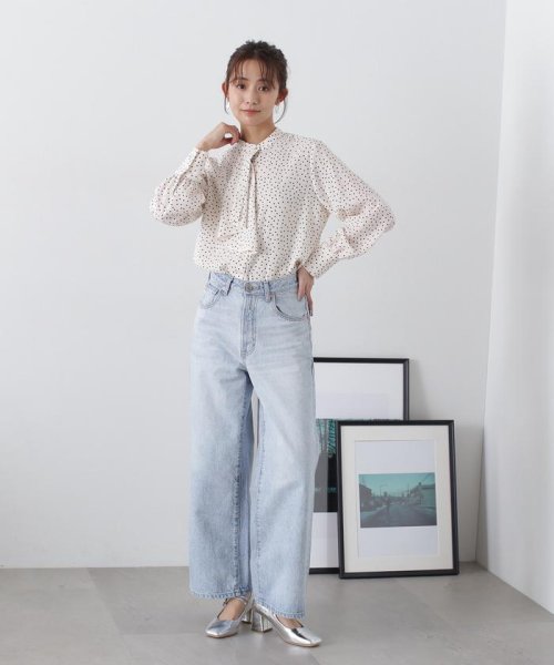 N Natural Beauty Basic(エヌナチュラルビューティベーシック)/ボウタイ風とろみブラウス 24SS/img20