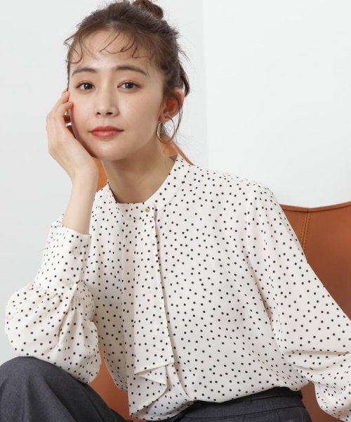 N Natural Beauty Basic(エヌナチュラルビューティベーシック)/ボウタイ風とろみブラウス 24SS/img24