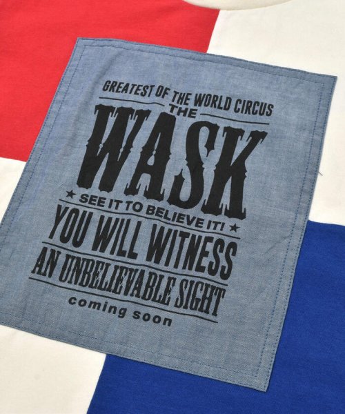 WASK(ワスク)/ダンガリーパッチTシャツ＋ボーダーロンTセット(100~160cm)/img08