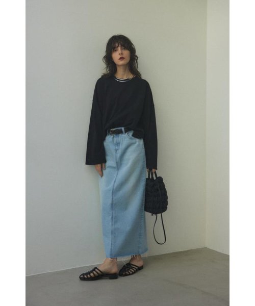 BLACK BY MOUSSY(ブラックバイマウジー)/low rise straight skirt/img09
