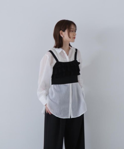 N Natural Beauty Basic(エヌナチュラルビューティベーシック)/シアーストライプシャツ 24SS/img11