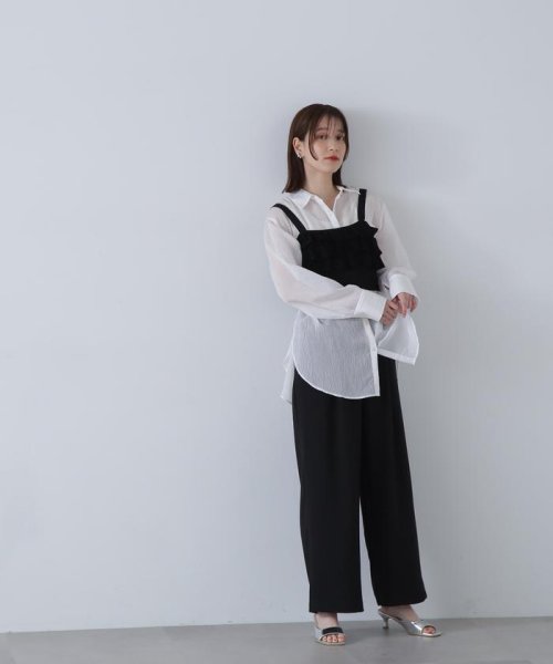 N Natural Beauty Basic(エヌナチュラルビューティベーシック)/シアーストライプシャツ 24SS/img14